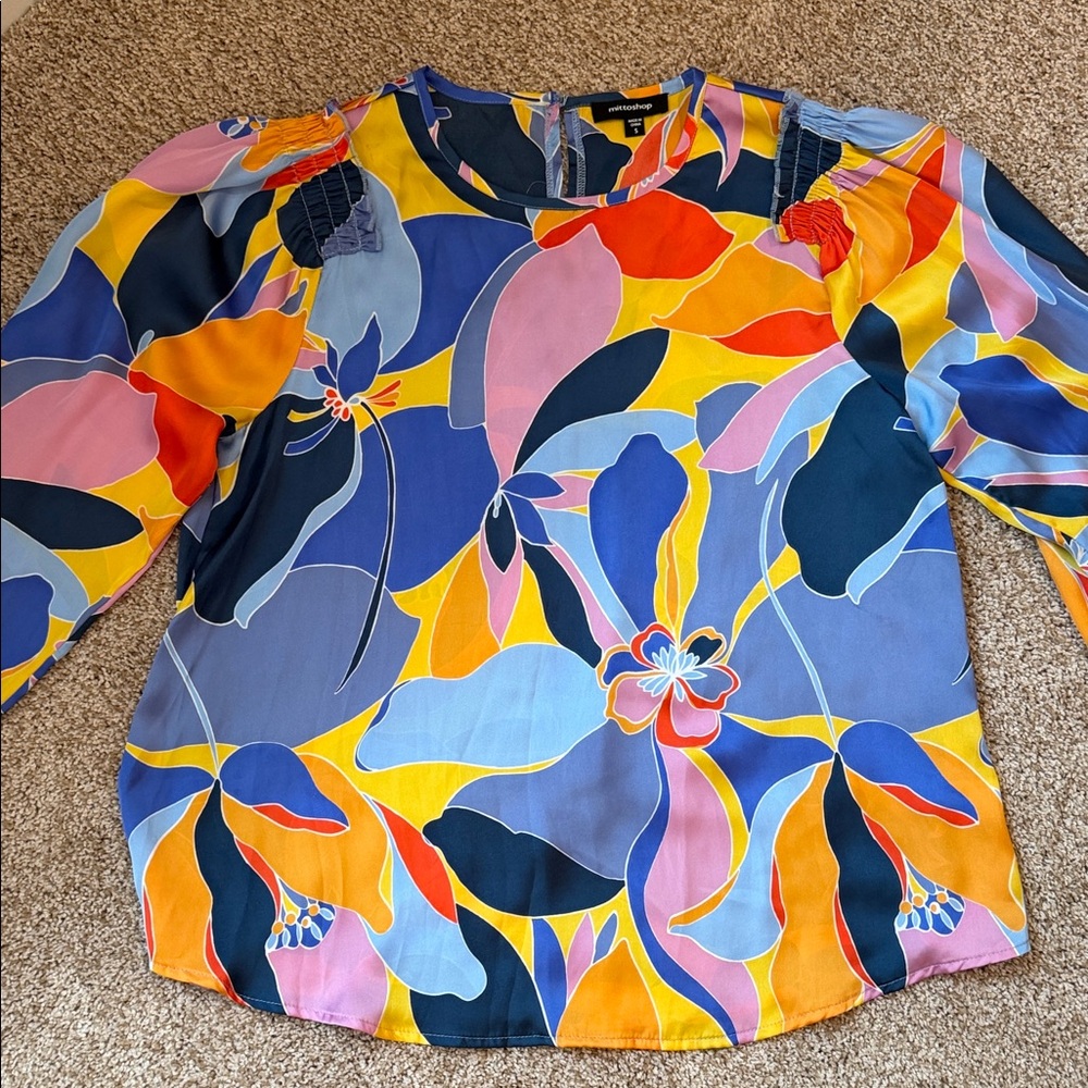 Mittoshop Colorful Floral Blouse